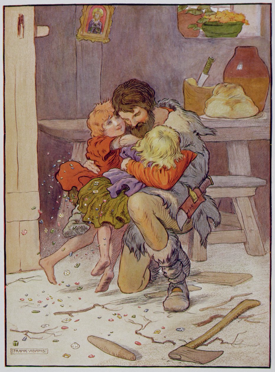 Hansel og Gretel kommer tilbake, illustrasjon fra 