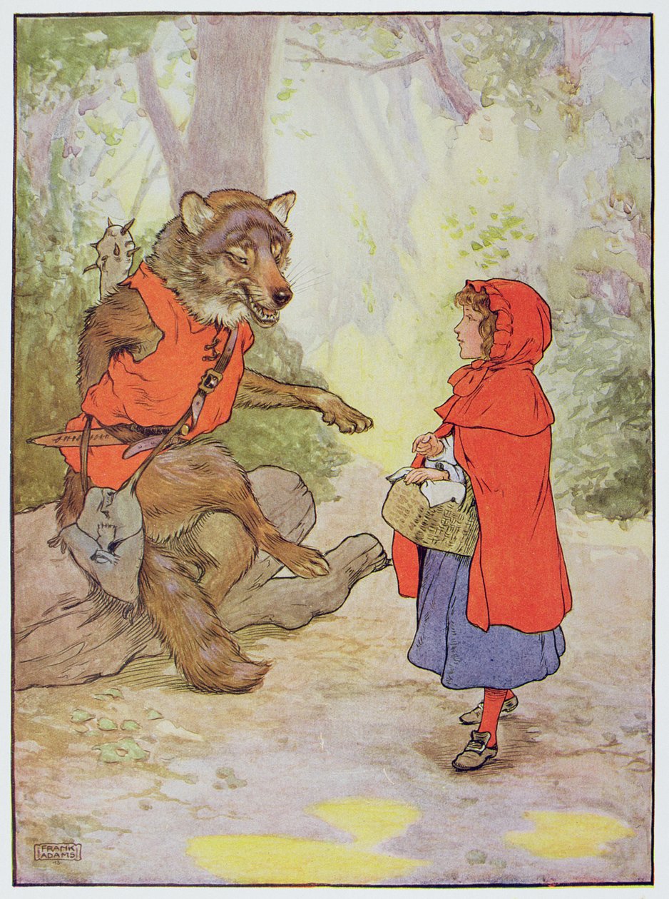 Little Red Riding Hood and the Wolf, illustrasjon fra 