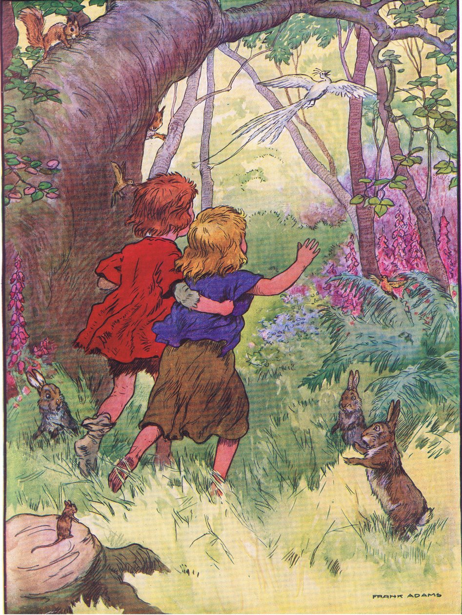 Barna gikk tapt, fra Hansel and Gretel utgitt av Blackie & Son Limited, ca. 1940 av Frank Adams