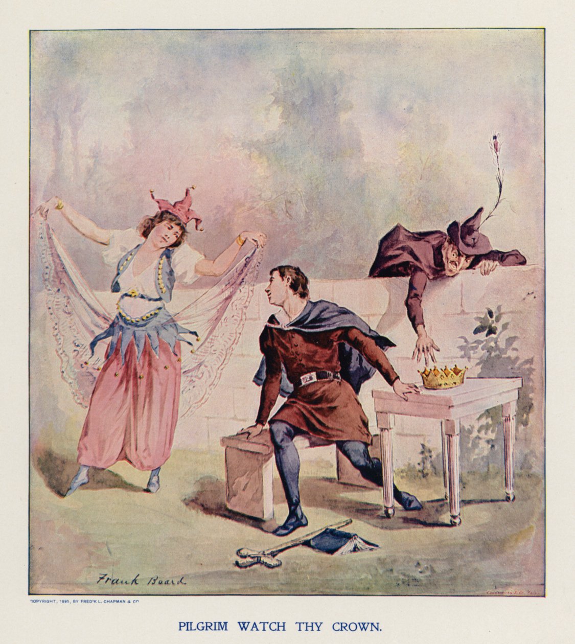 Pilegrim vokt din krone (fargelitografi) av Frank Beard