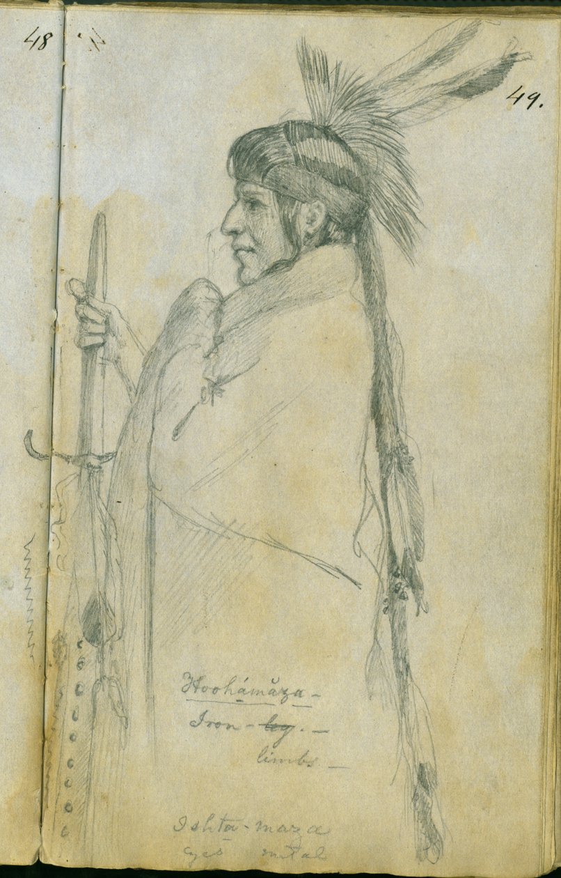 Hoohamaza, eller jernben, 1851 av Frank Blackwell Mayer