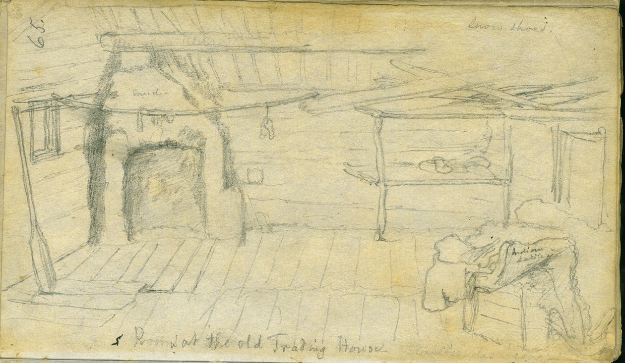 Rom i det gamle handelshuset, 1851 av Frank Blackwell Mayer