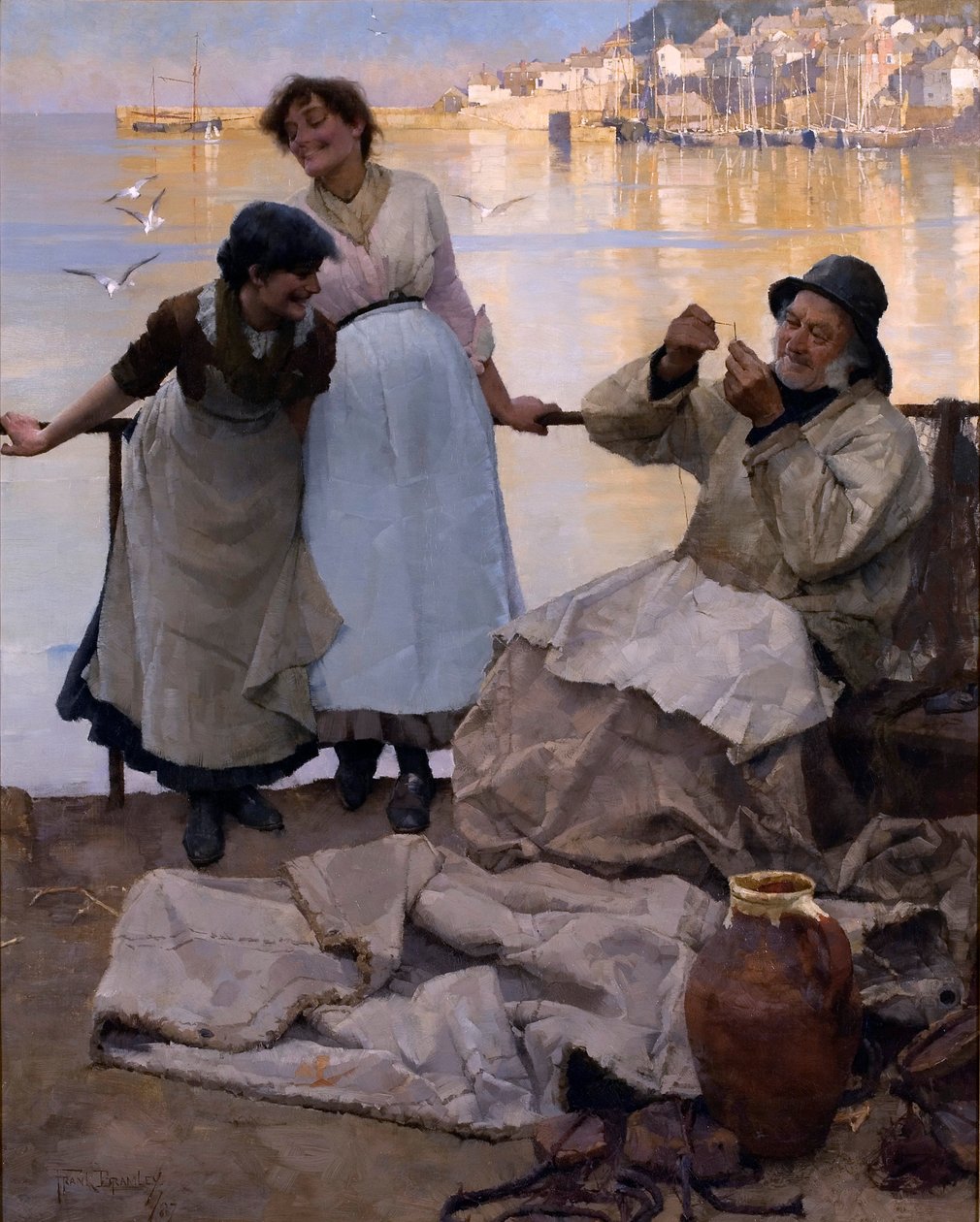 Øyne og ingen øyne, 1887 av Frank Bramley