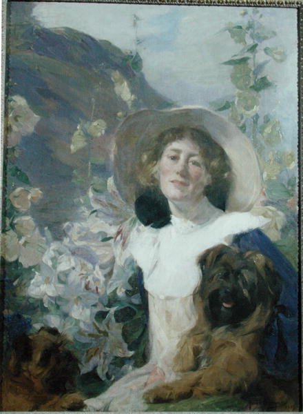 Kunstnerens kone, Katherine Graham av Frank Bramley