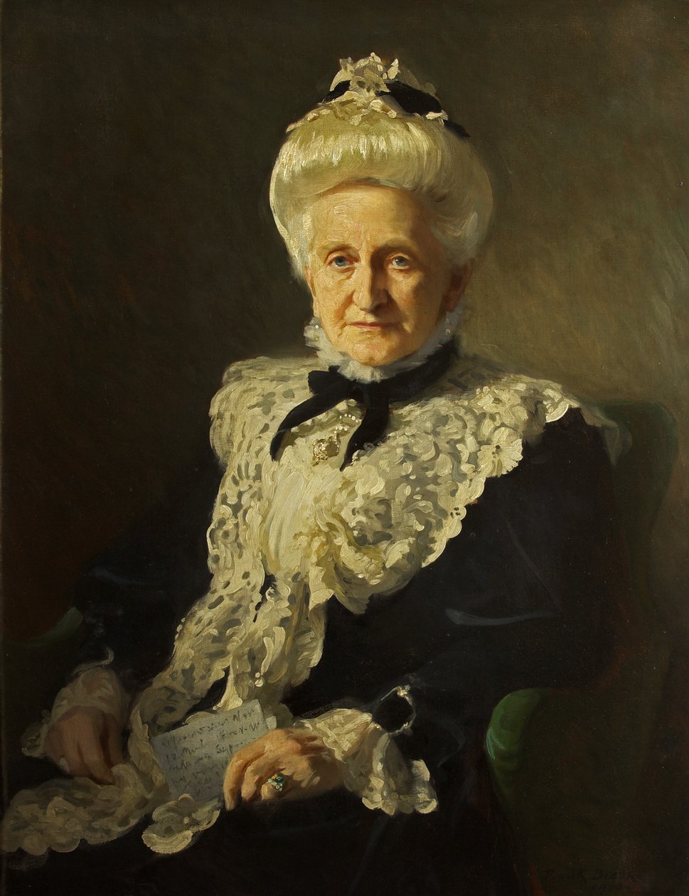 Portrett av Mrs John Battersby Harford av Frank Brooks
