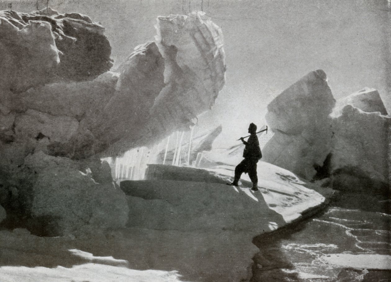 Trykkisblokker nær Discovery Bluff, c1911, 1913 av Frank Debenham