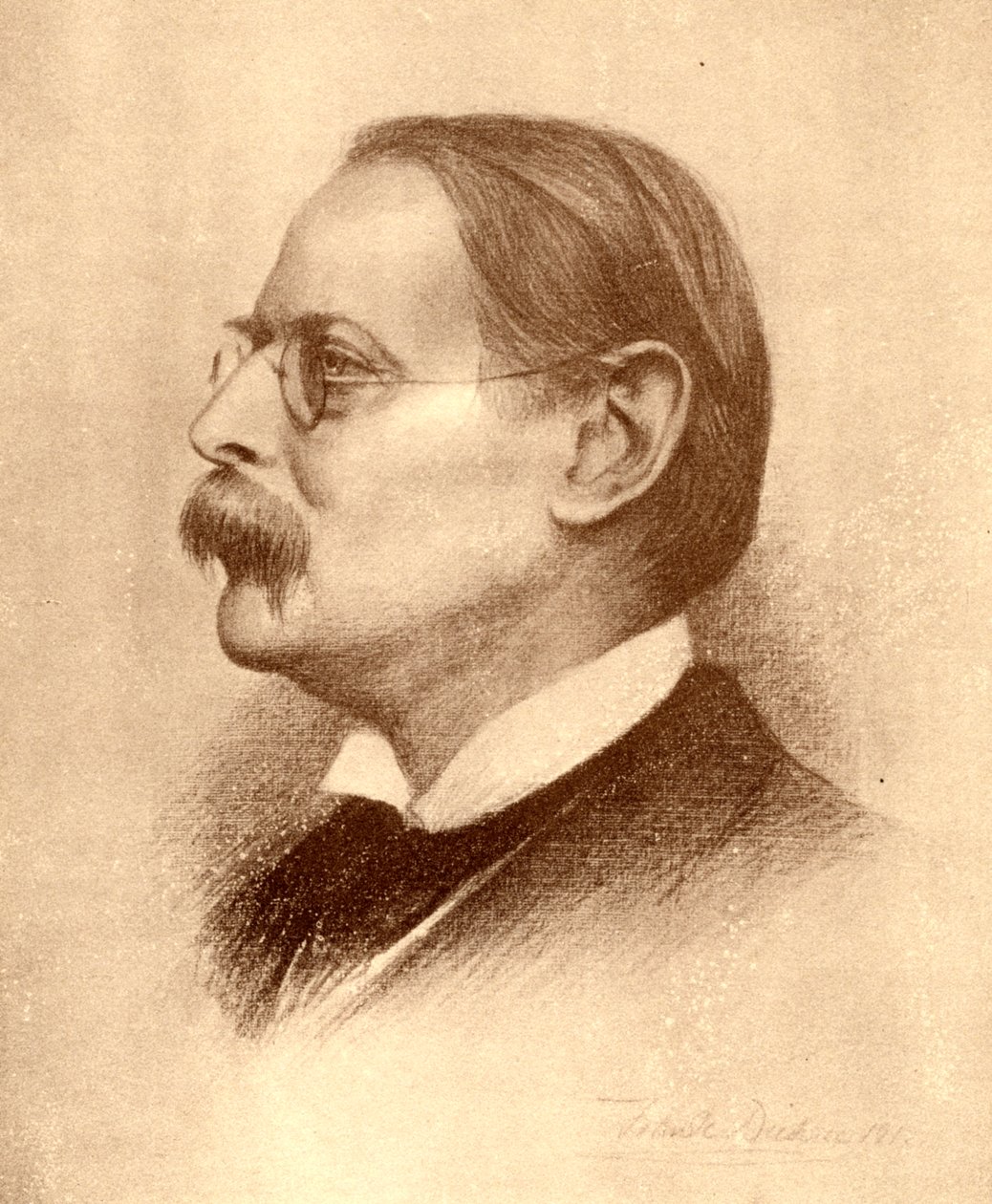 Edmund William Gosse , engelsk poet, forfatter og kritiker, 1913. av Frank Dicksee