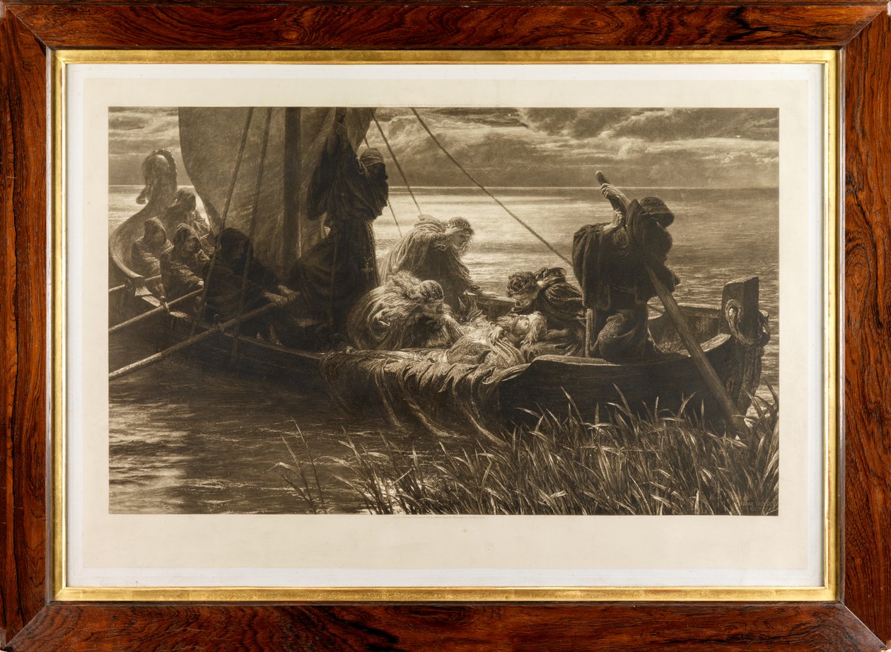Arthurs død (fotogravyr) av Frank Dicksee