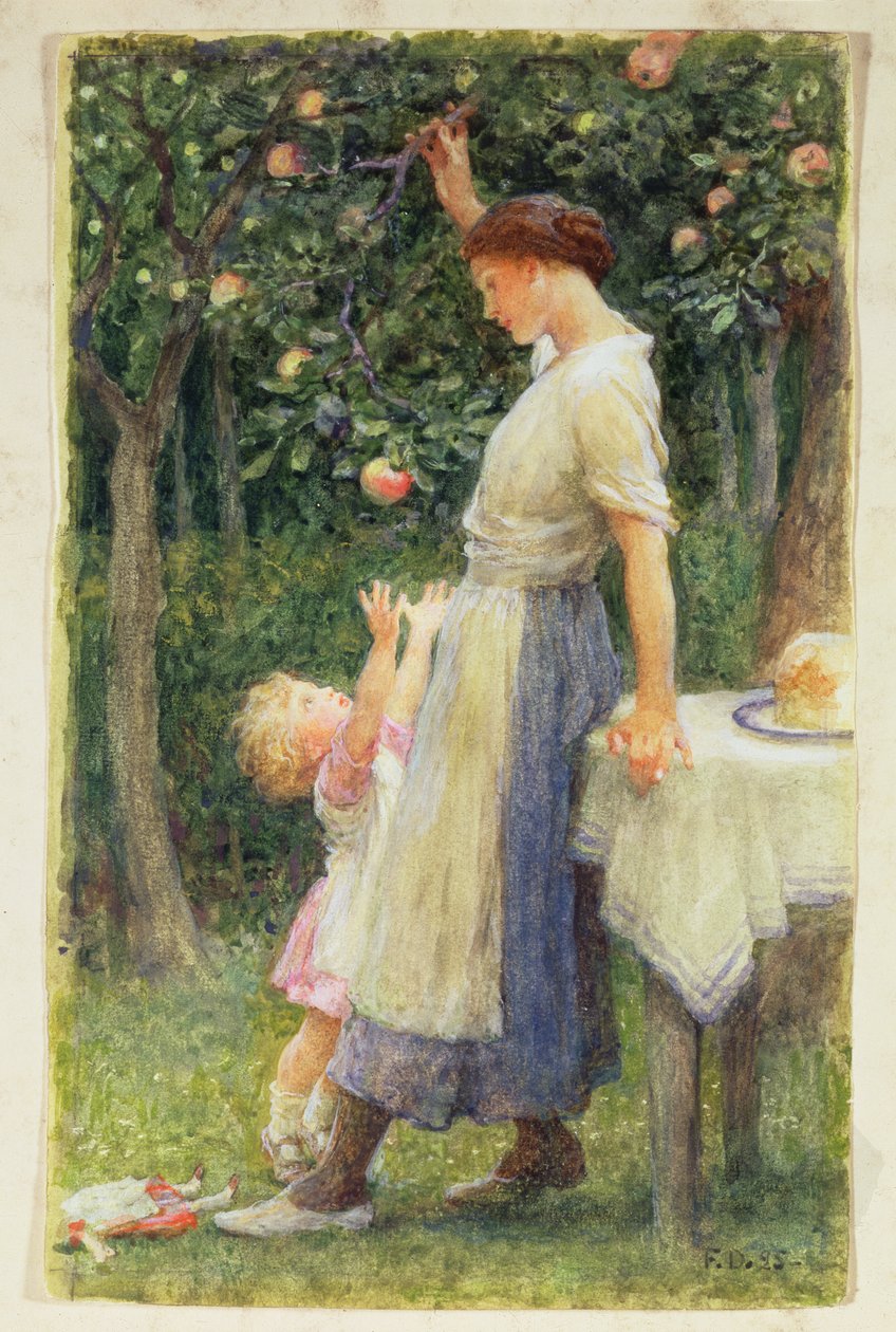 Utenfor rekkevidde, døtre til Eva, 1895 av Frank Dicksee