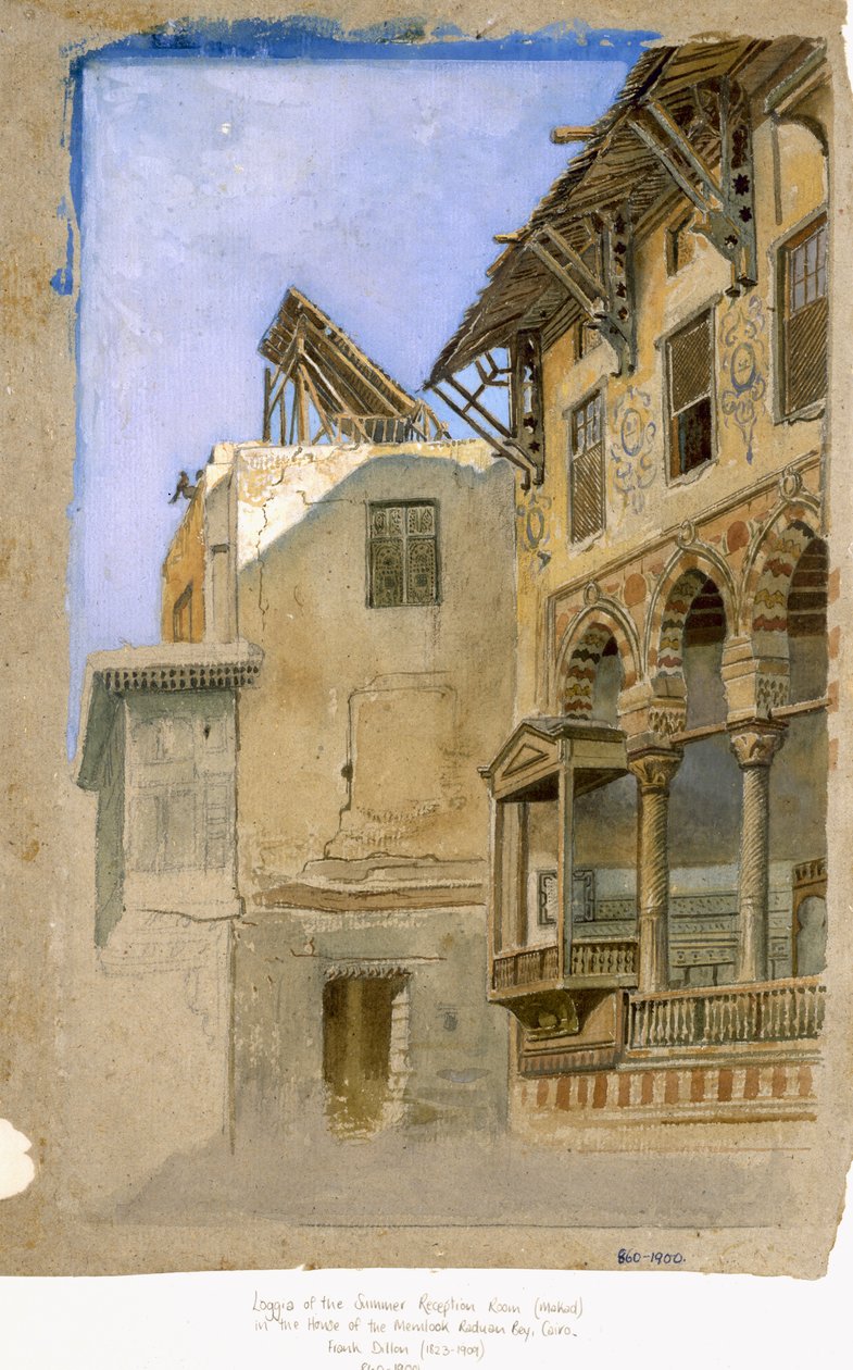 House of Memlook Radnau bey, Kairo, 1870 av Frank Dillon
