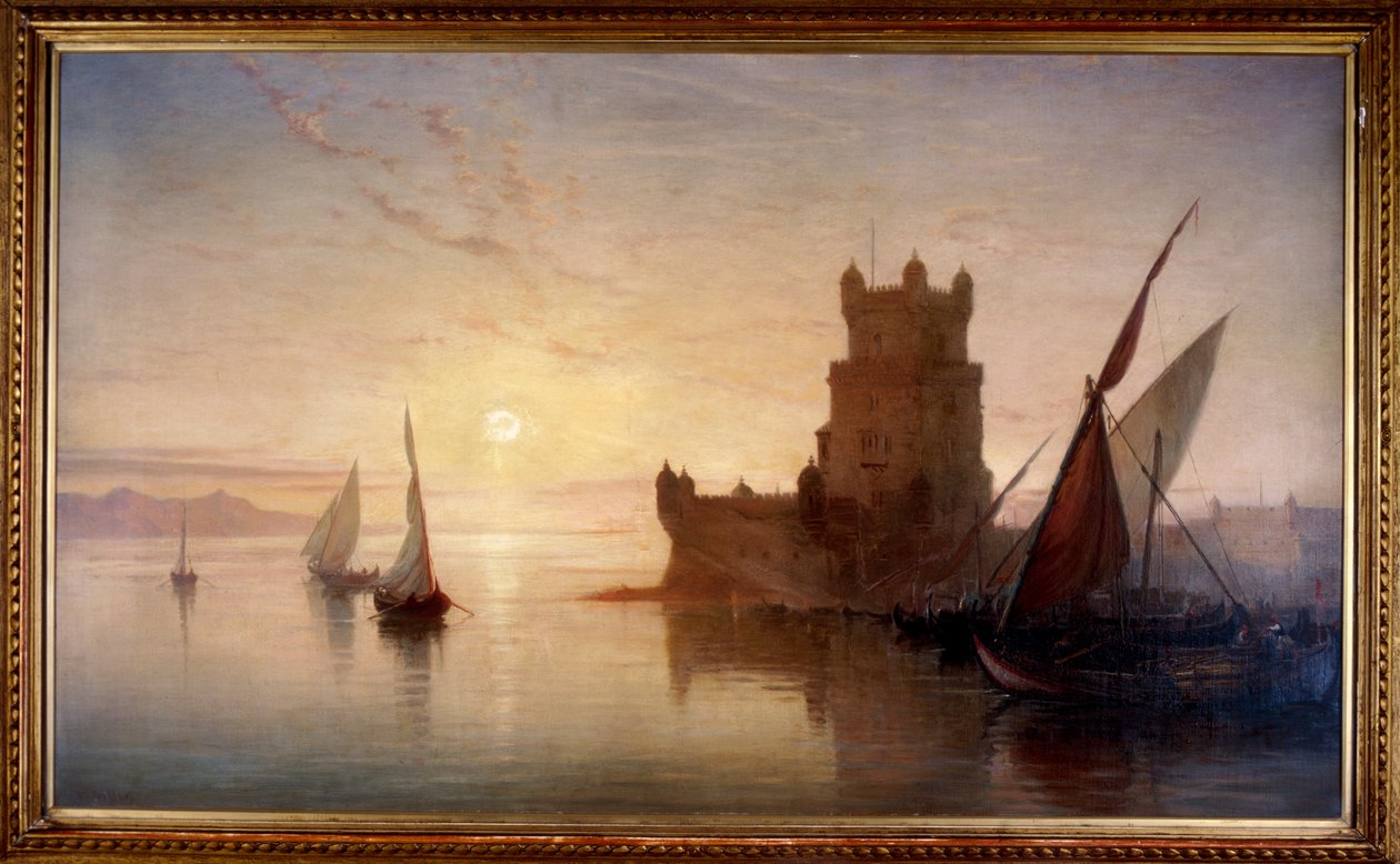 Lisboa - Balem slott, 1850. av Frank Dillon