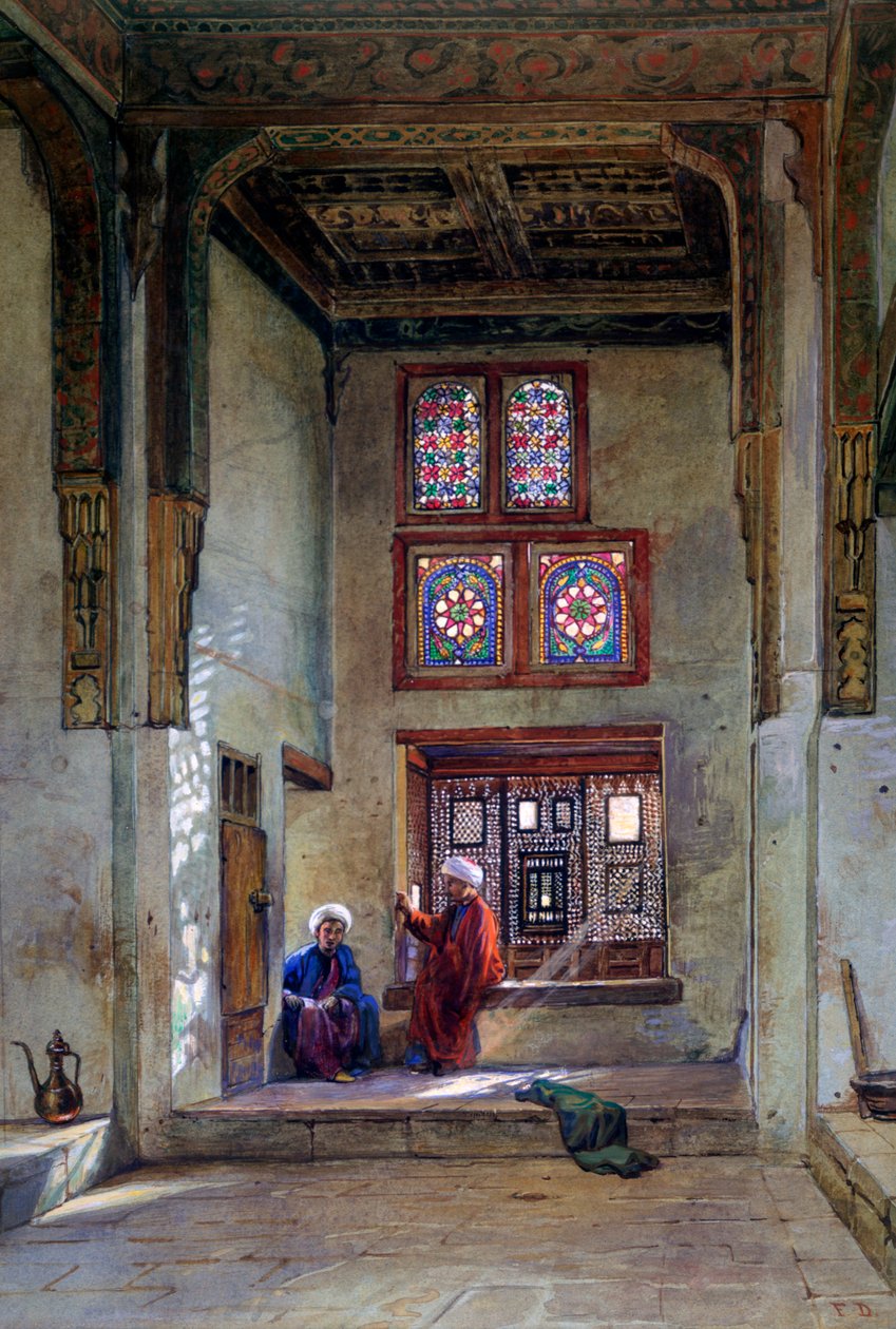 Resepsjonsrom, Memlook Radnau Beys House, Kairo, 1873 av Frank Dillon