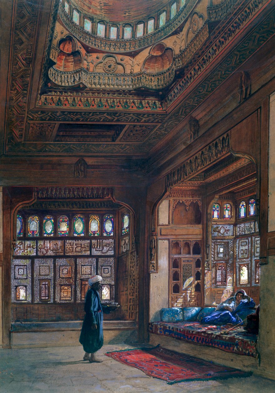Haremet til Sheikh Sadat, Kairo, 1870 av Frank Dillon