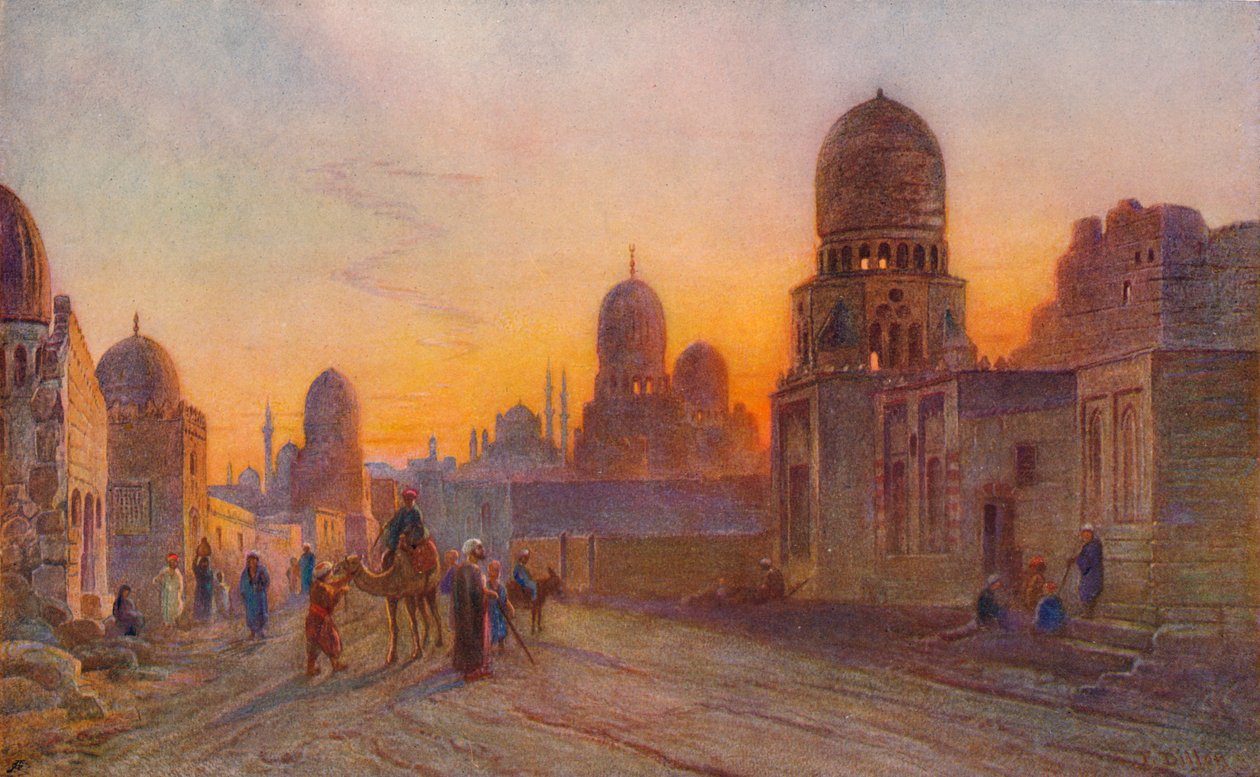Kalifenes graver, Kairo, ca 1850-1906, 1906. av Frank Dillon