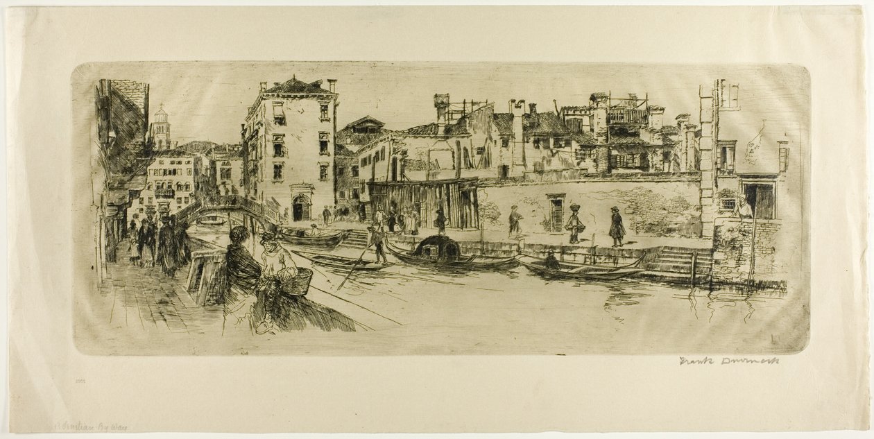 San Trovasso-kanalen av Frank Duveneck