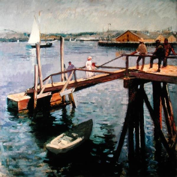 Bratt rampe (olje på lerret) av Frank Duveneck
