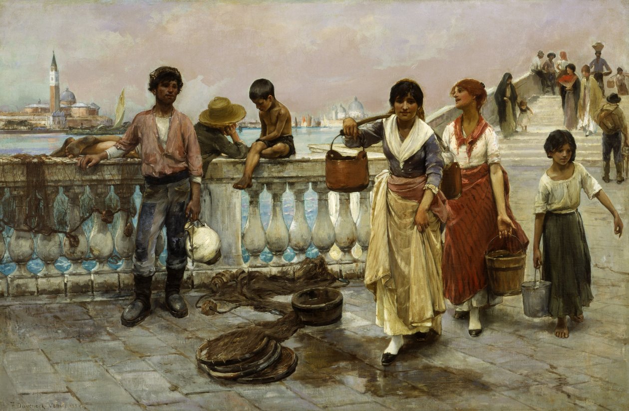 Vannbærere, Venezia av Frank Duveneck