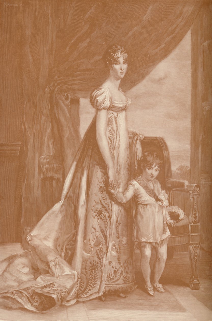 Eugénie-Hortense De Beauharnais - kone til Louis Bonaparte, dronning av Holland