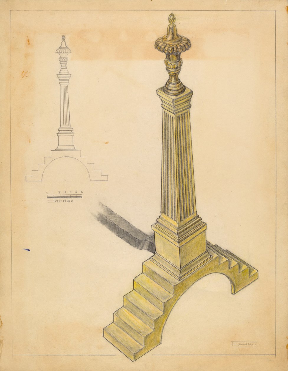 andiron av Frank Fumagalli