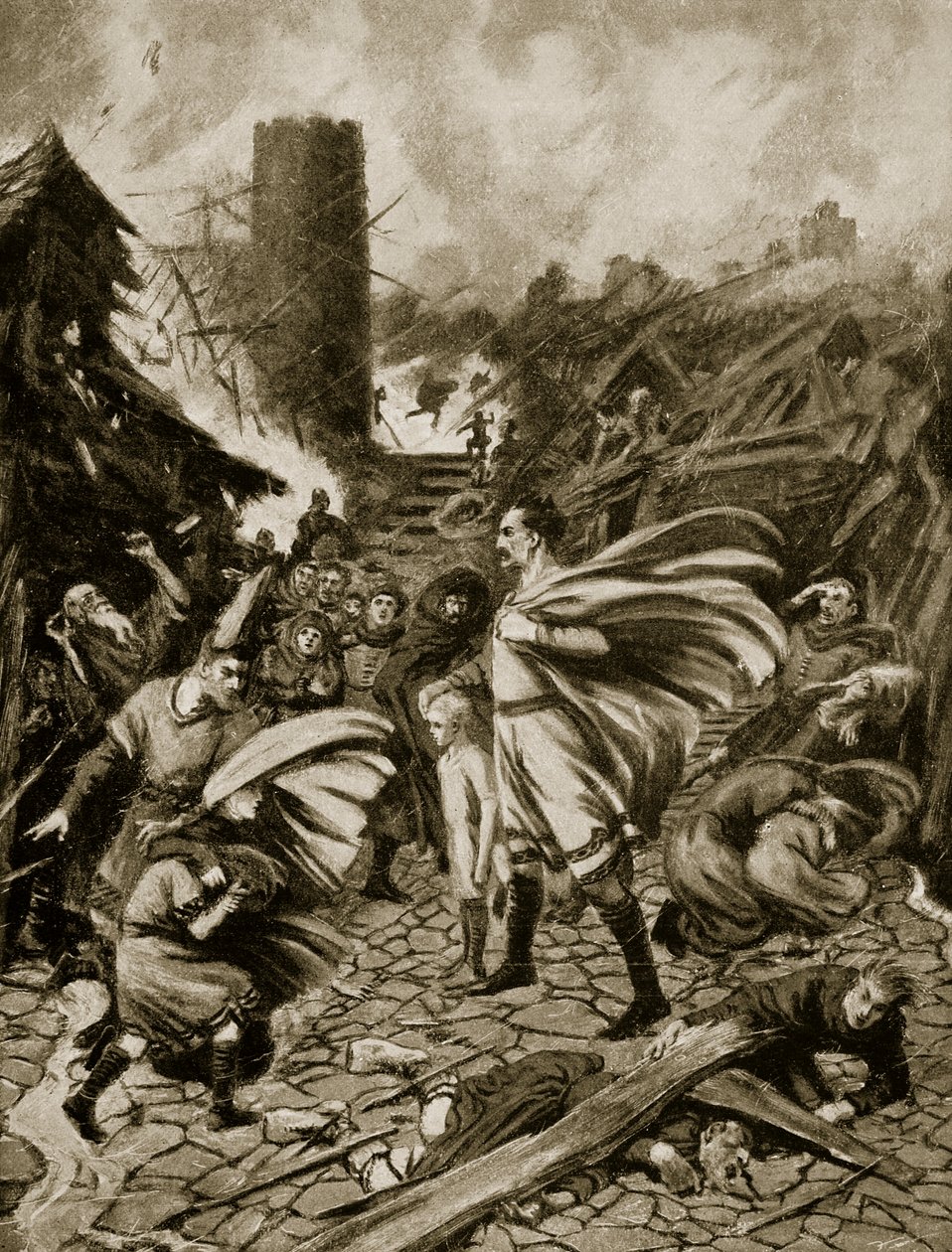 Virvelvinden fra 1091, illustrasjon fra 