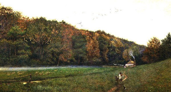 Grey Twilight nær Arundel, Sussex av Frank Goodwin