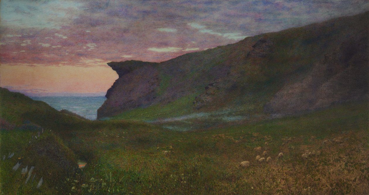Solnedgang på kysten av Cornwall av Frank Goodwin