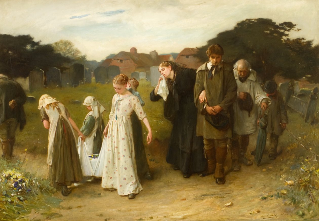 Hennes førstefødte, Horsham kirkegård av Frank Holl