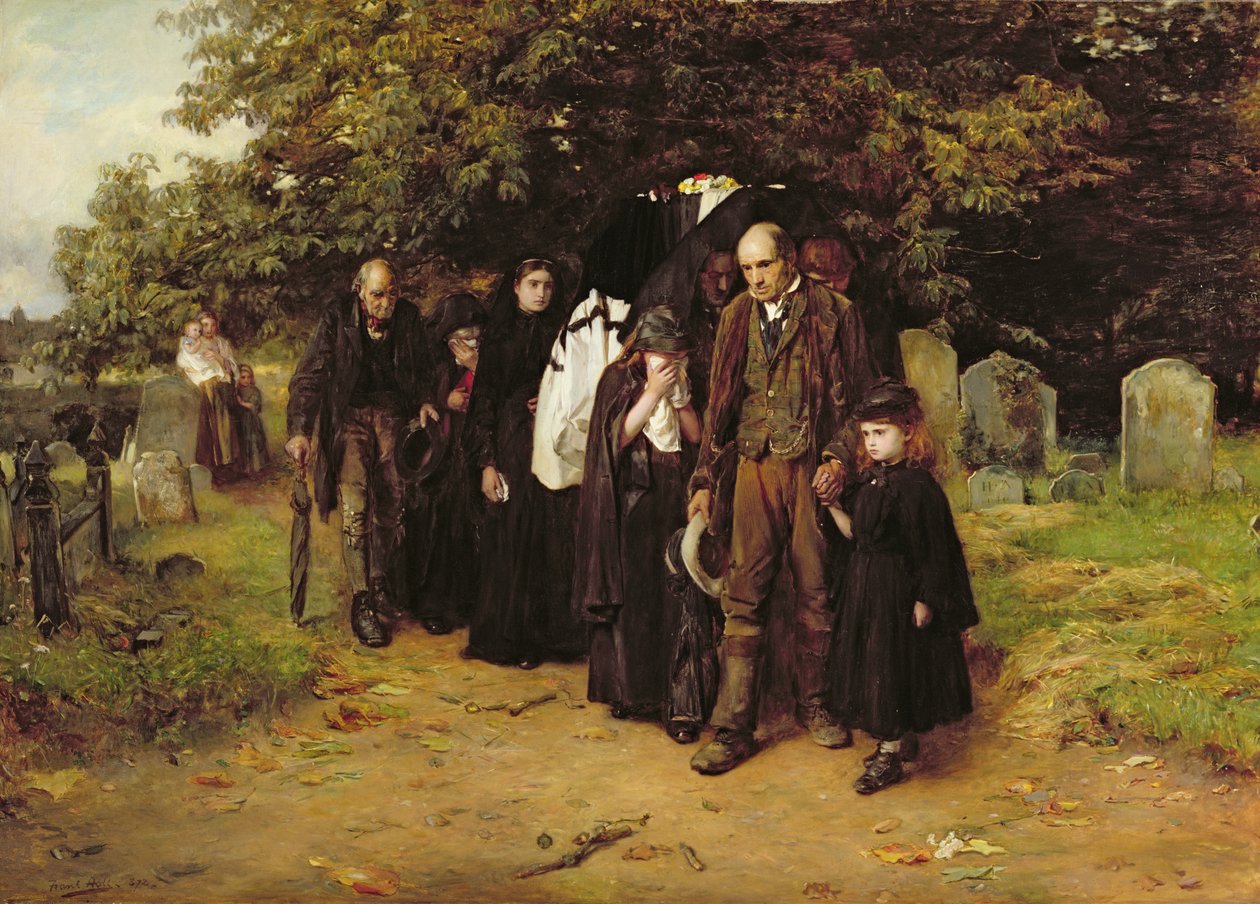 Jeg er oppstandelsen og livet, eller landsbybegravelsen av Frank Holl