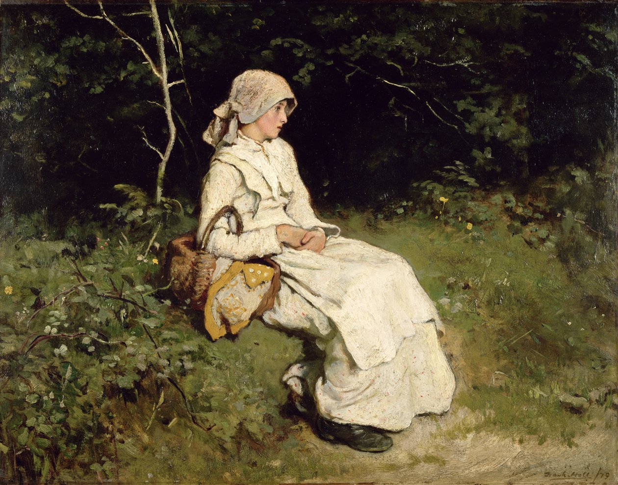 Hviler ved veien, 1879 av Frank Holl