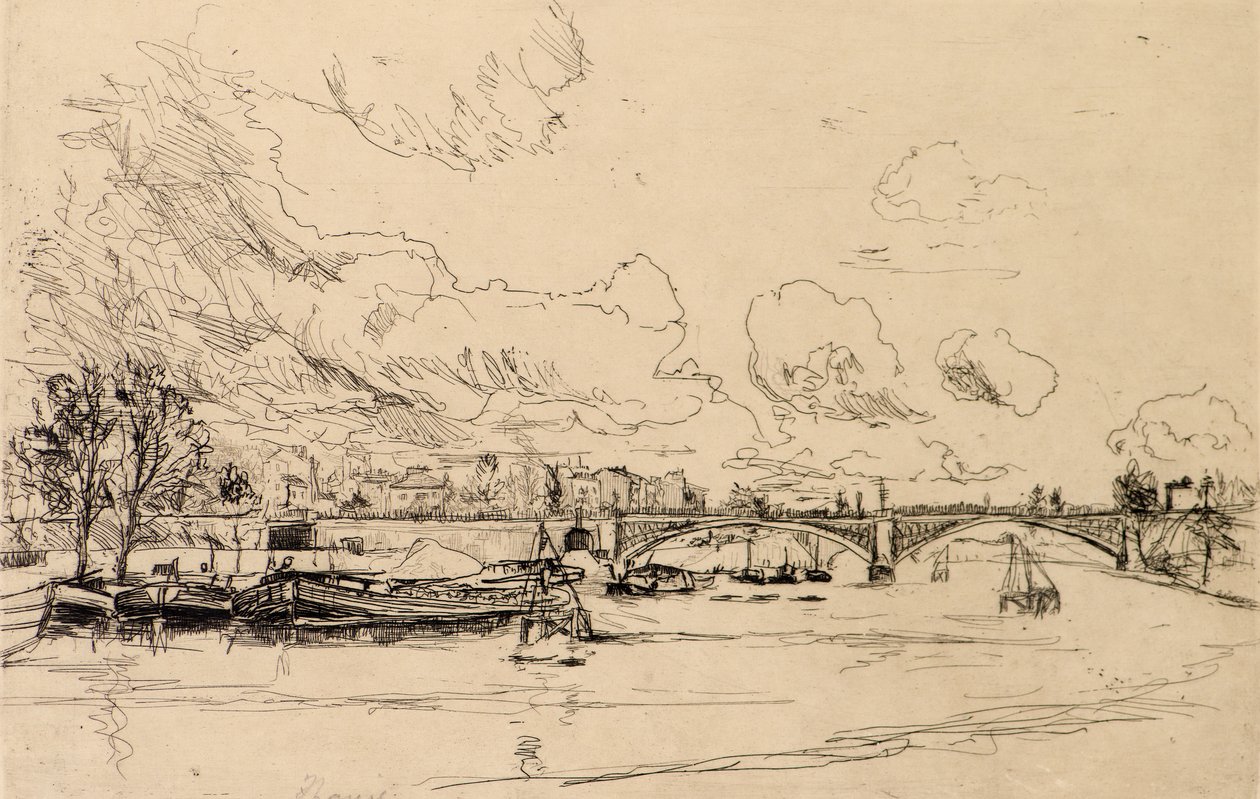 Langs kanalen, Charenton, Paris av Frank Laing