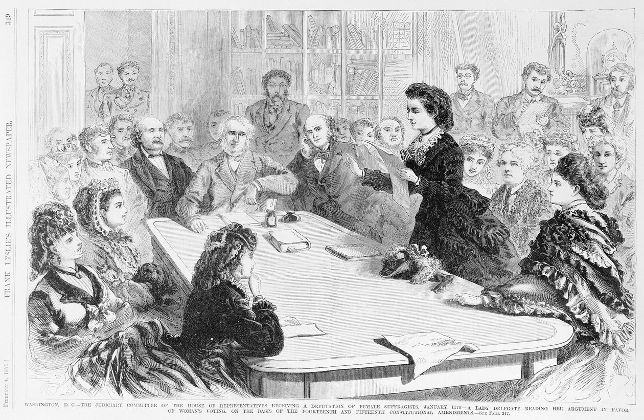 Washington D.C. Judiciary Committee..., fra Frank Leslies Illustrated Newspaper, 1871 av Frank Leslie