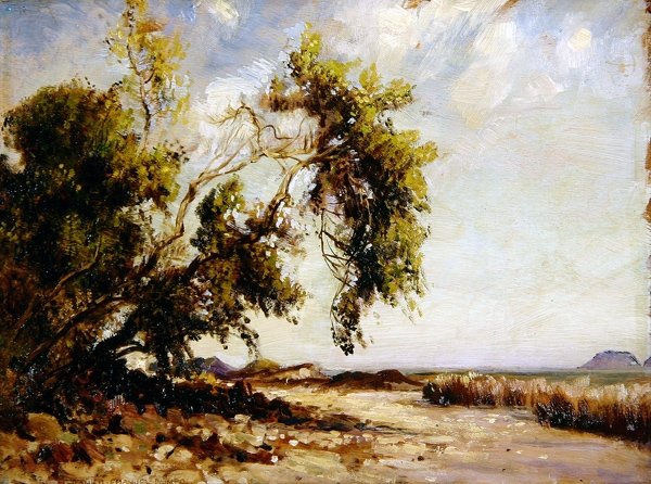 Paimpol, Bretagne (olje om bord) av Frank Lewis Emanuel