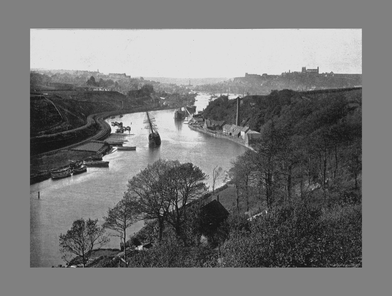 Whitby, fra Larpool, c1900 av Frank Meadow Sutcliffe