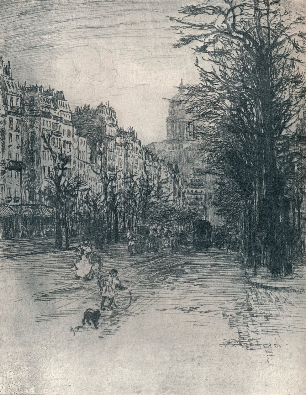 Avenue Des Gobelins, Paris, c1908 av Frank Milton Armington
