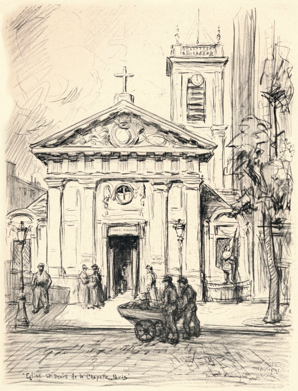 Church of St Denis de la Chapelle, 1915 av Frank Milton Armington