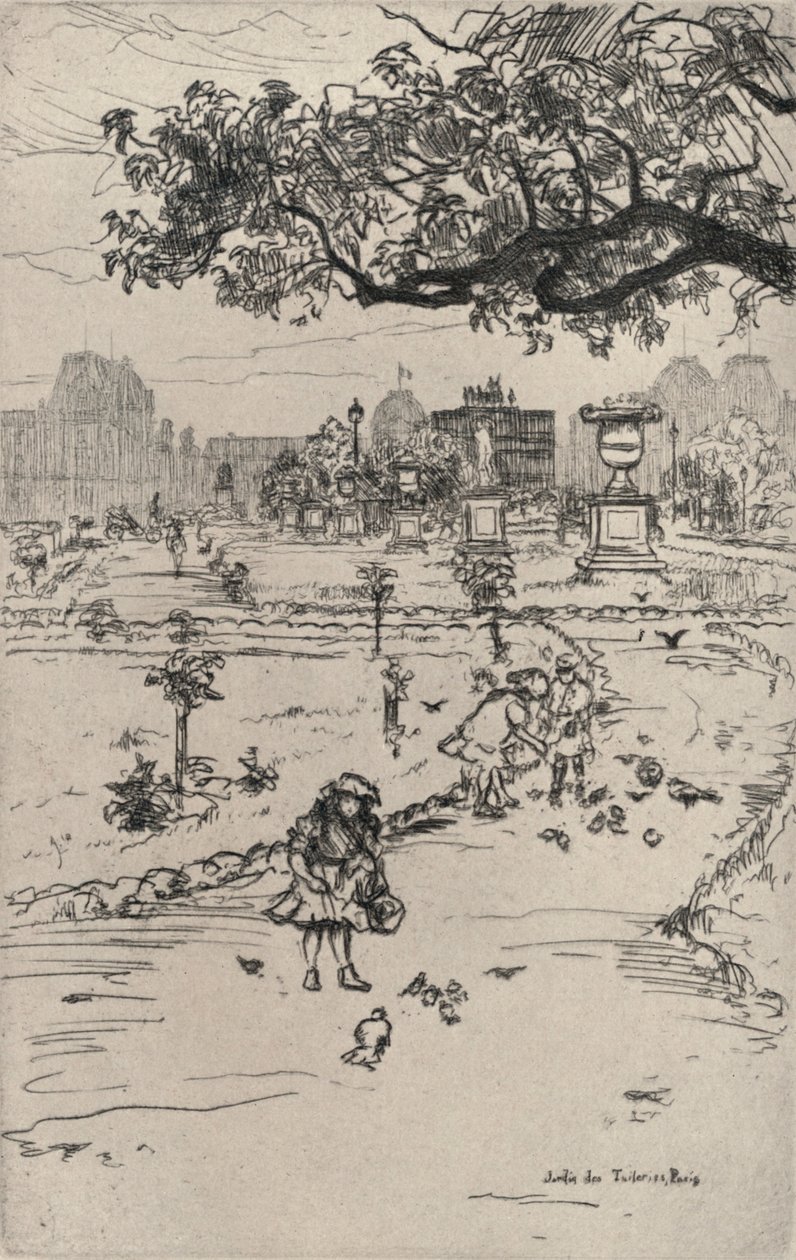 Tuileriene, 1915 av Frank Milton Armington