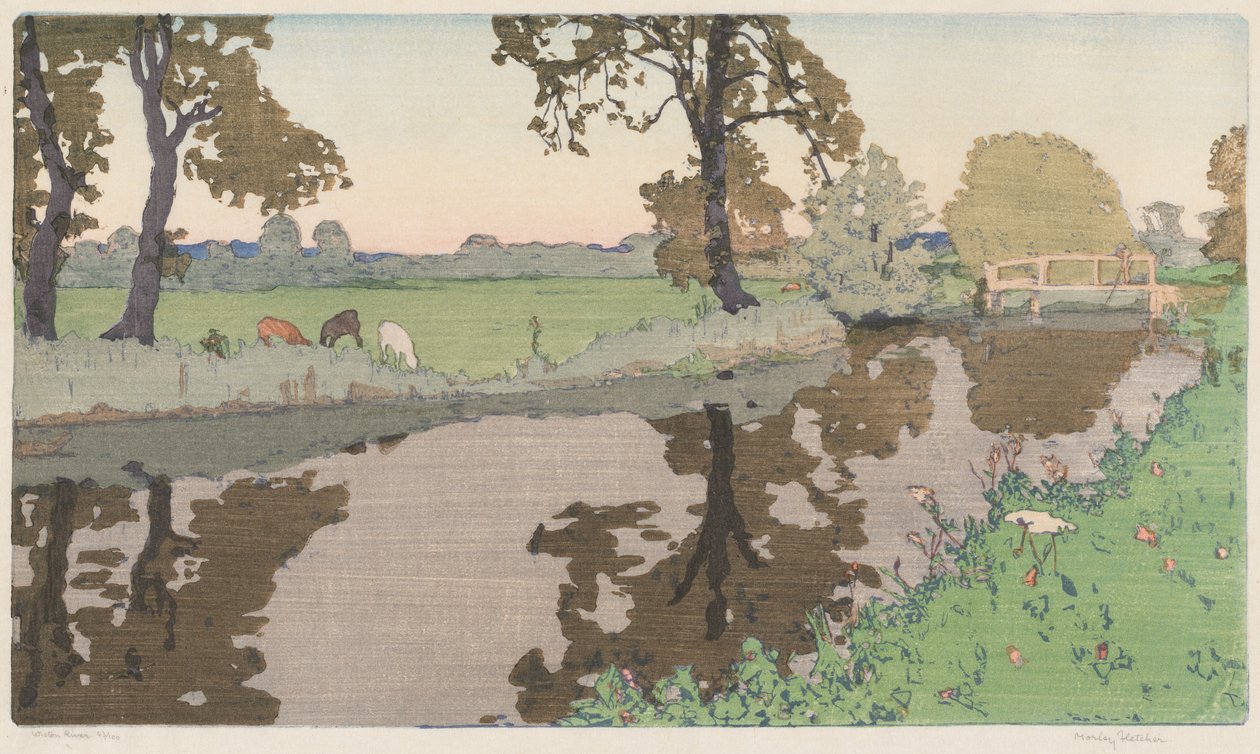 Wiston River av Frank Morley Fletcher