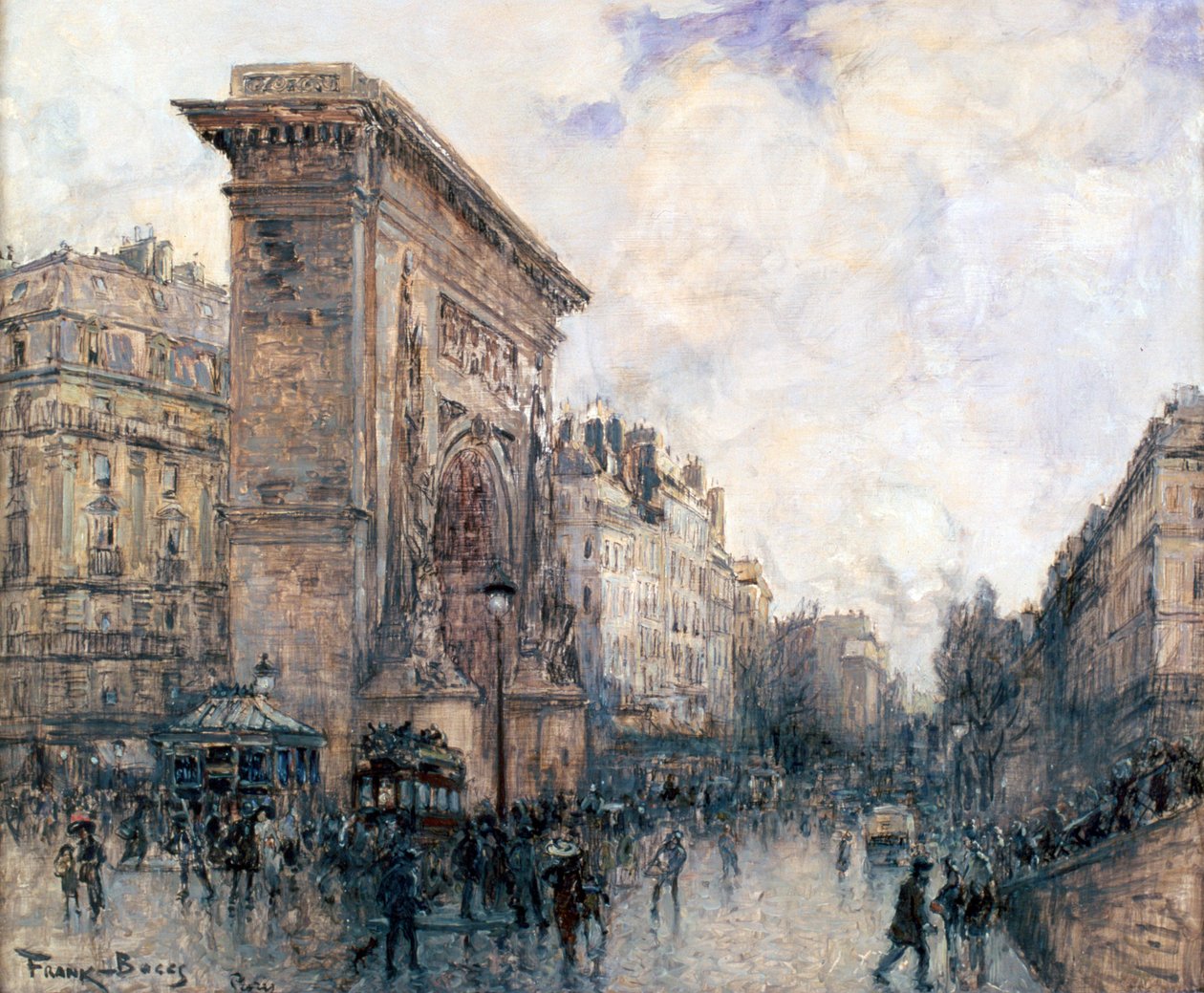 Triumfbuen fra Porte St-Denis, Paris, c1875-1926 av Frank Myers Boggs