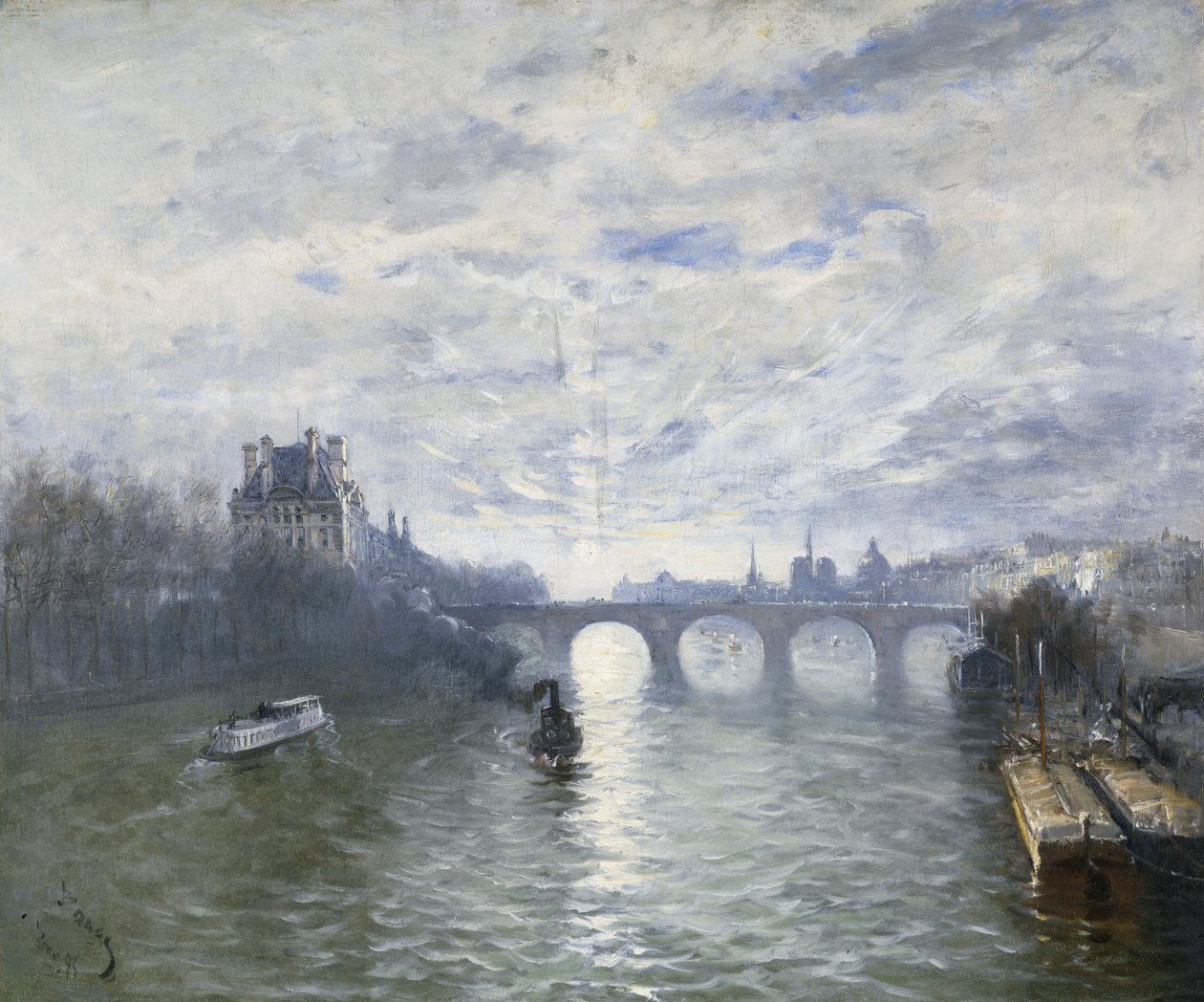 Paris Royale på Seinen, 1895 av Frank Myers Boggs