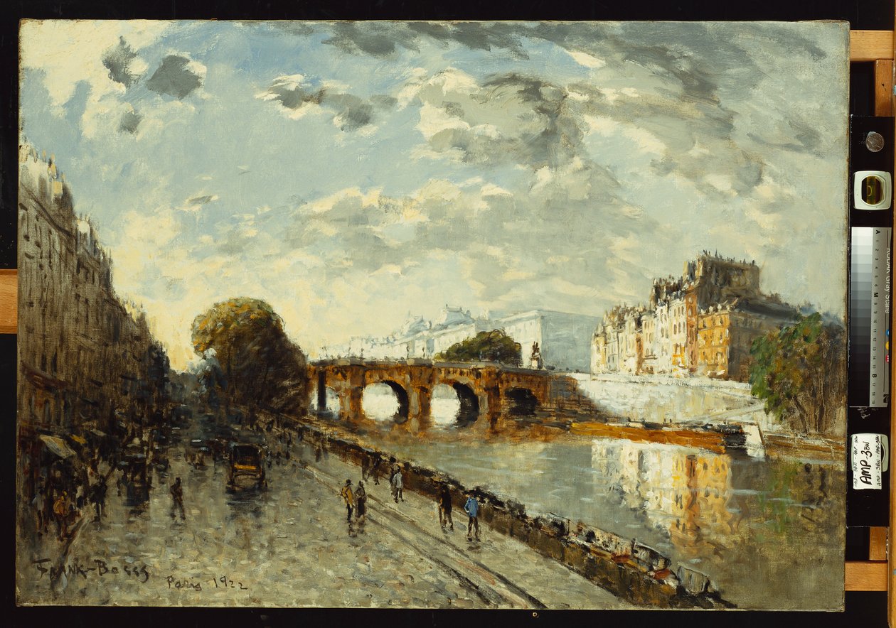 Seinen i Paris, Quai des Augustins, 1922 av Frank Myers Boggs