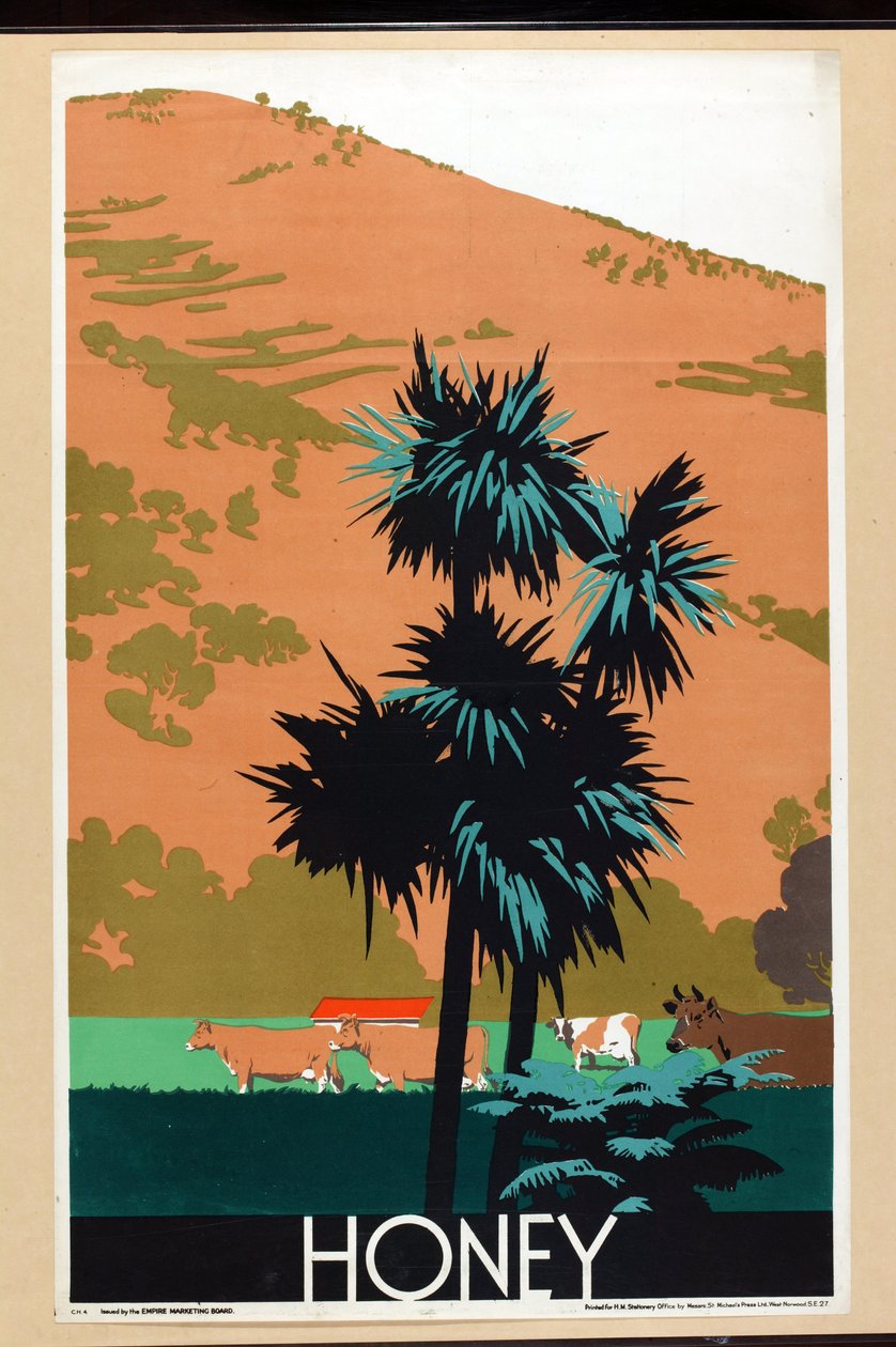 Honning, fra serien 'Buy New Zealand Produce' [6319386] (farge litho) av Frank Newbould
