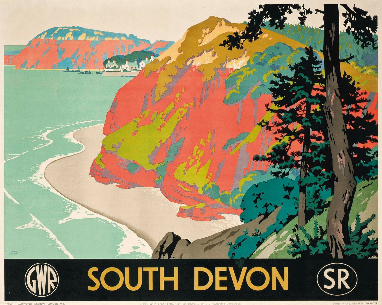 Plakatreklame i South Devon av Frank Newbould