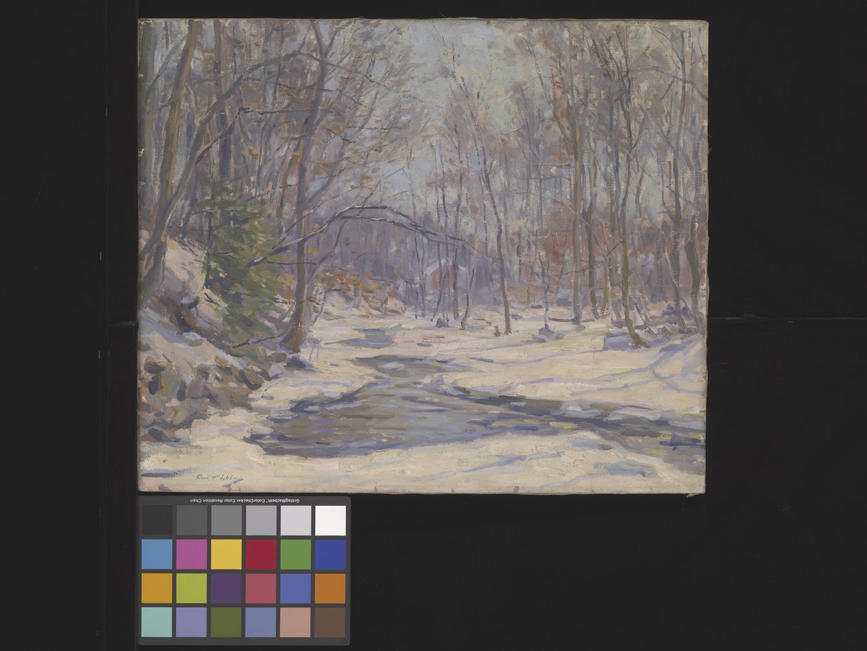 A Winter Morning (olje på lerret) av Frank Townsend Hutchens
