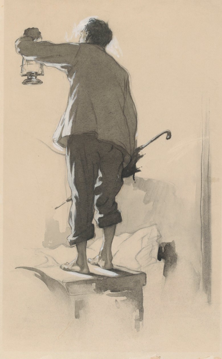 Å utforske ved den muntre belysningen for lekkasjer av Frank Walter Taylor, 1874 – 1921