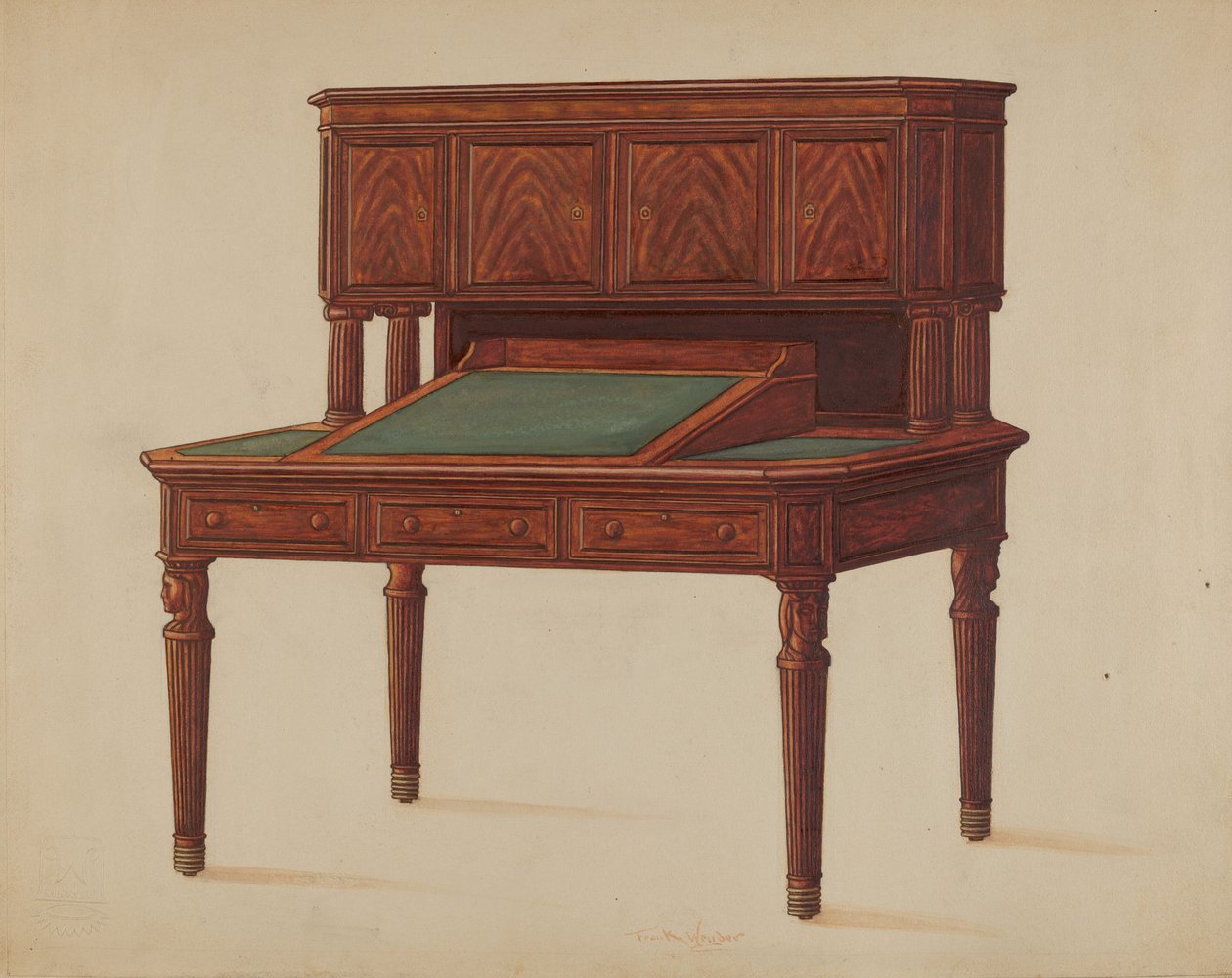 Skrivebord av Frank Wenger