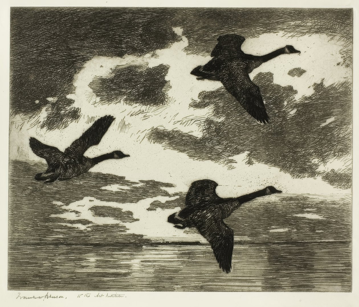 Overskyet morgen av Frank Weston Benson