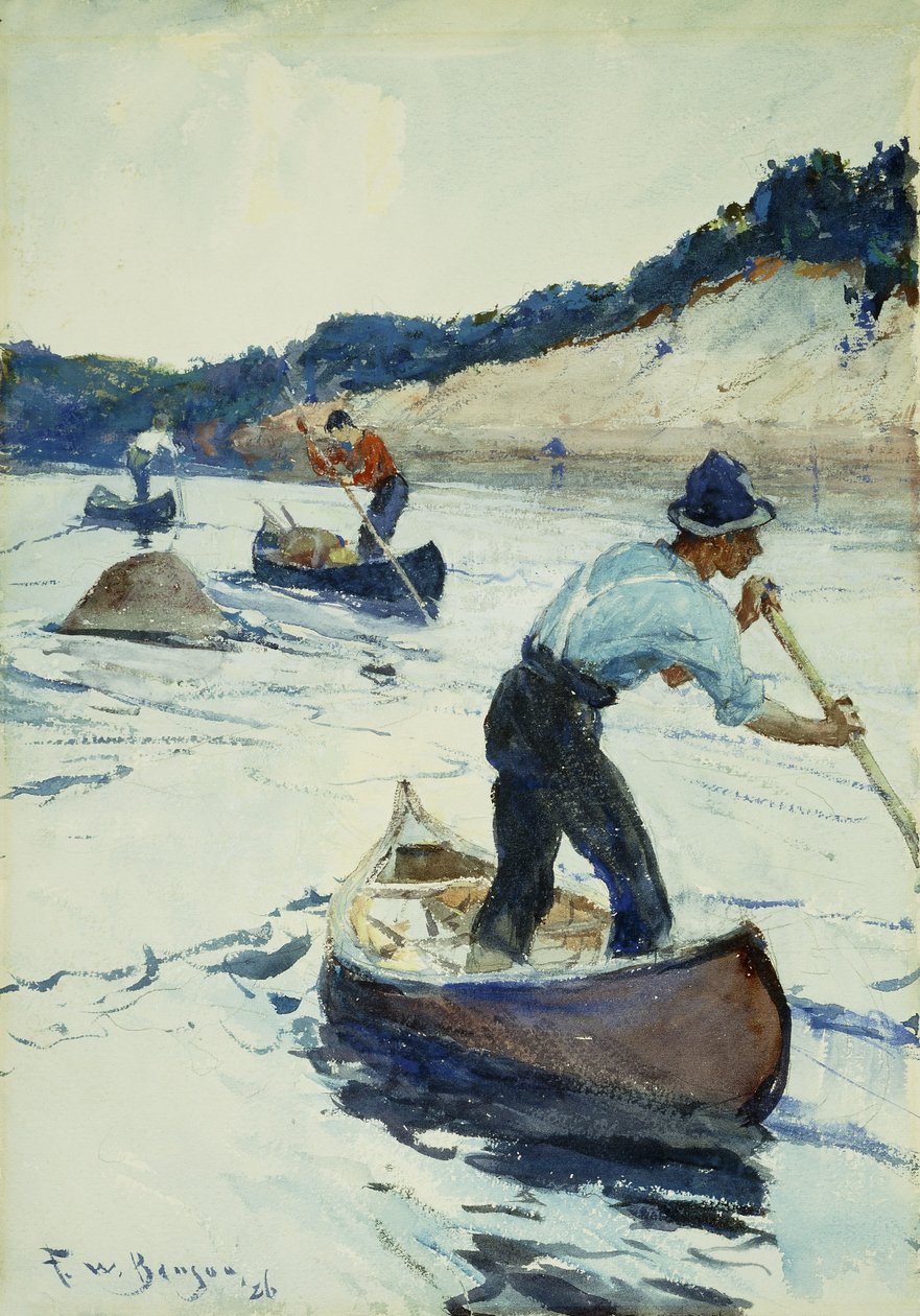 Kanopadling av Frank Weston Benson
