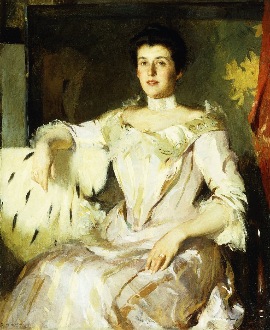 Portrett av en dame av Frank Weston Benson