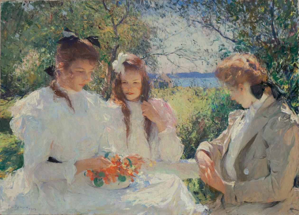 Portrett av mine døtre av Frank Weston Benson