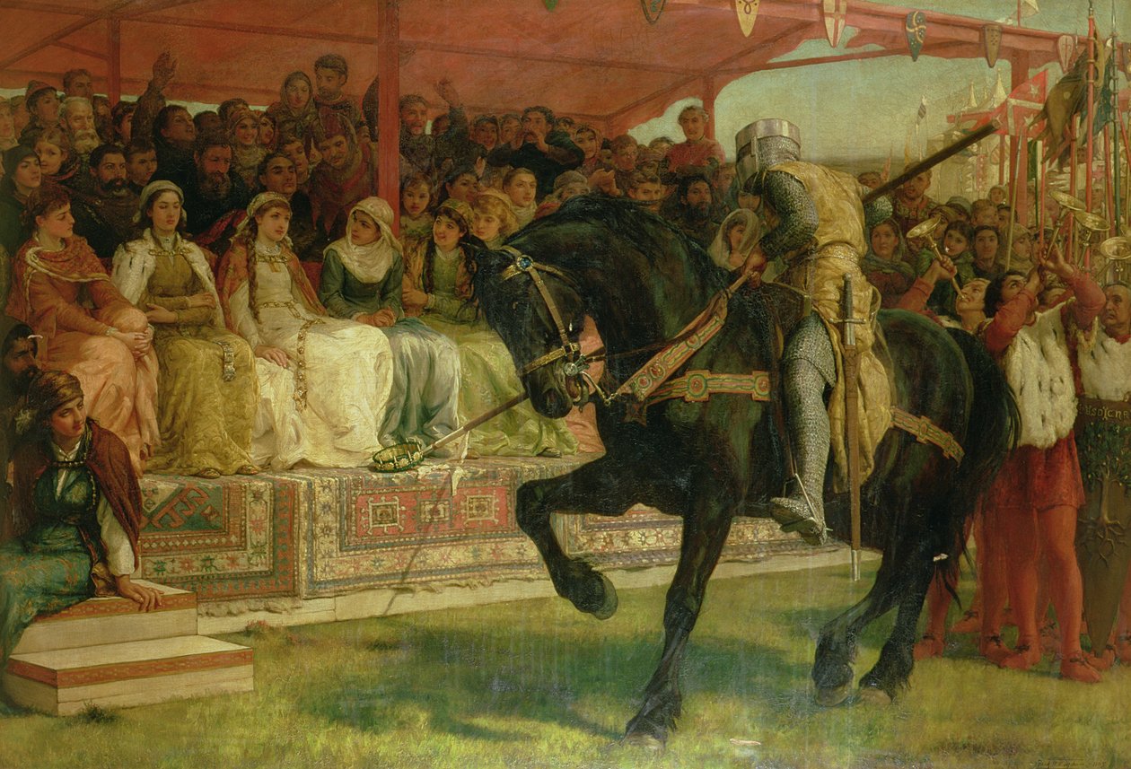 Dronningen av turneringen, "Ivanhoe" av Frank William Warwick Topham